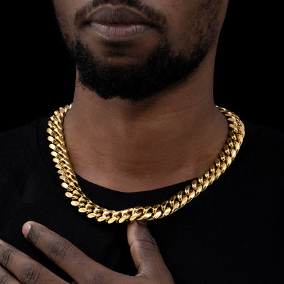 Homoxa 16mm Stainless Steel Cuban Link Chain