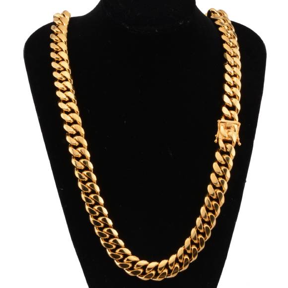 Homoxa 16mm Stainless Steel Cuban Link Chain