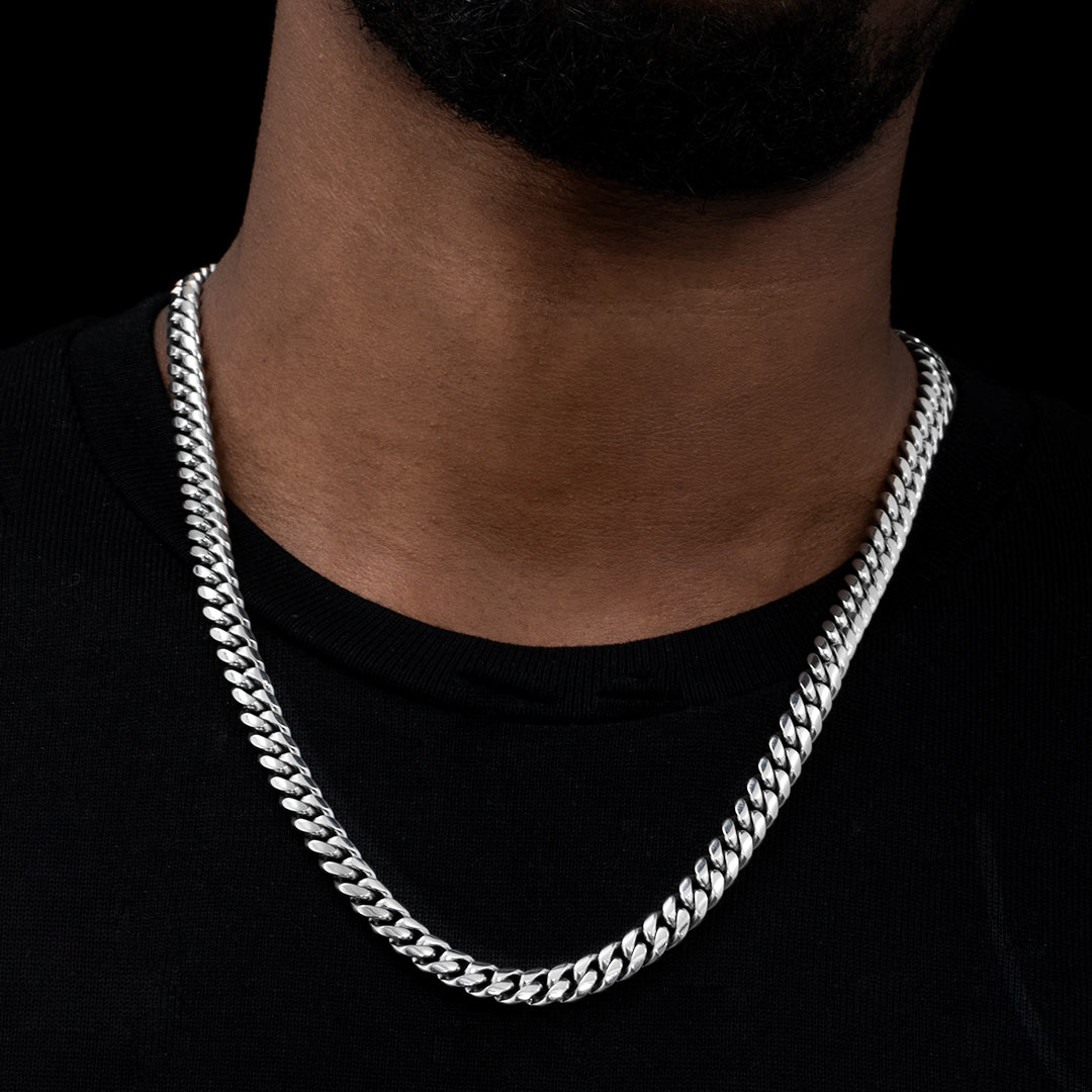 Homoxa 8mm 316L Stainless Steel Cuban Link Chain