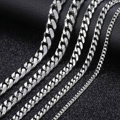 Homoxa 8mm 316L Stainless Steel Cuban Link Chain