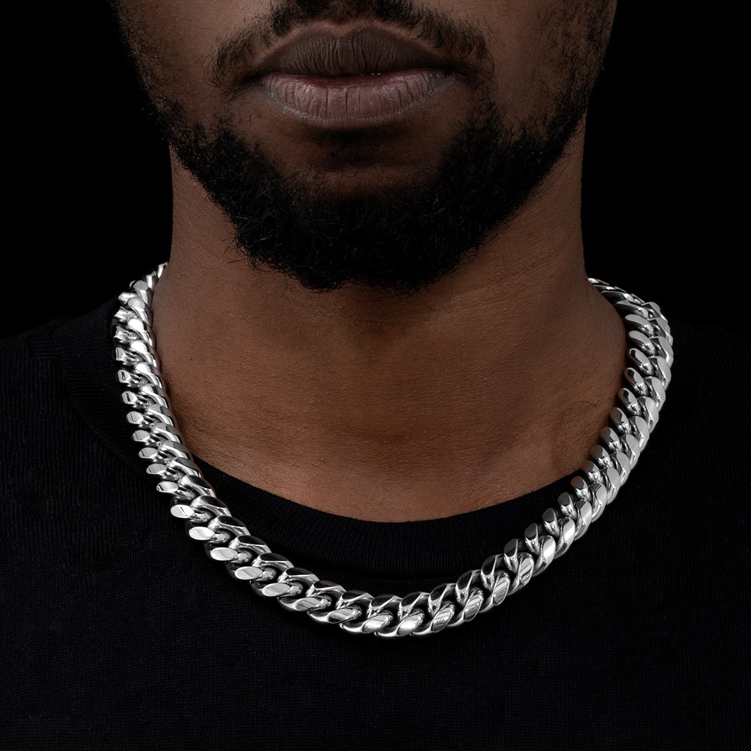 Homoxa 16mm Stainless Steel Cuban Link Chain