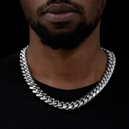 Homoxa 16mm Stainless Steel Cuban Link Chain