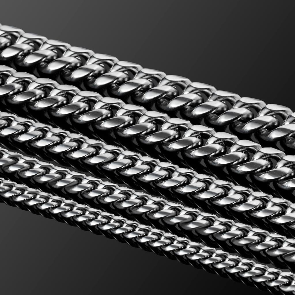 Homoxa 16mm Stainless Steel Cuban Link Chain