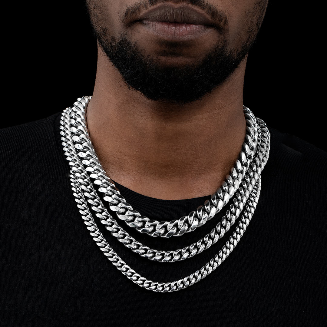 Homoxa 16mm Stainless Steel Cuban Link Chain