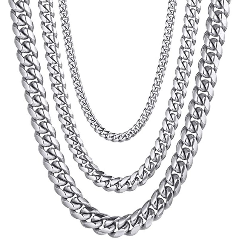 Homoxa 16mm Stainless Steel Cuban Link Chain