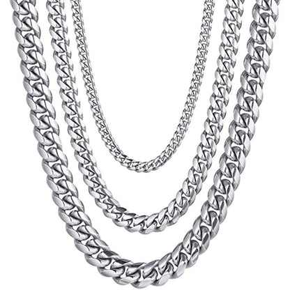 Homoxa 16mm Stainless Steel Cuban Link Chain