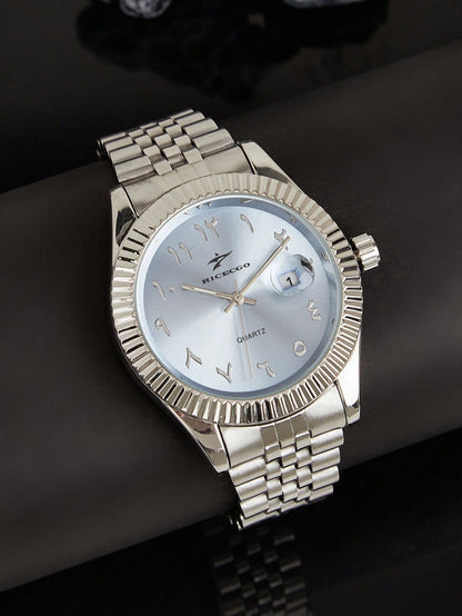 Montre Arabe Azur - Cadran Bleu Classique