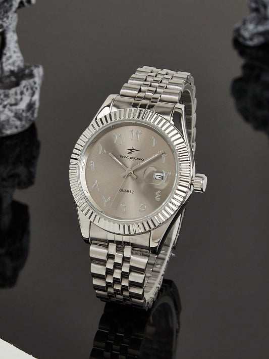 Montre Arabe Métallique - Cadran Lustre