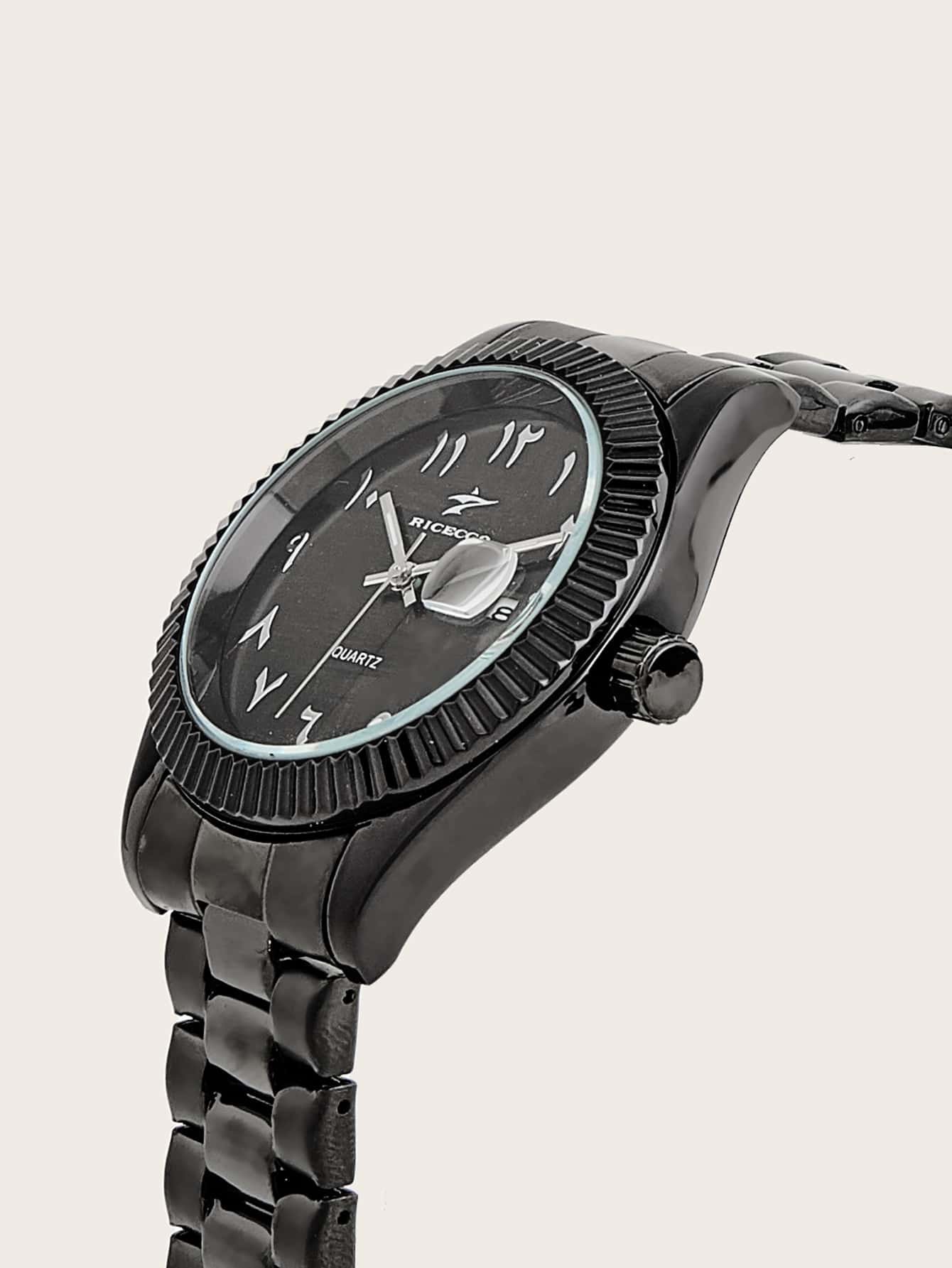 Arabic Onyx Watch - Midnight Black Strap