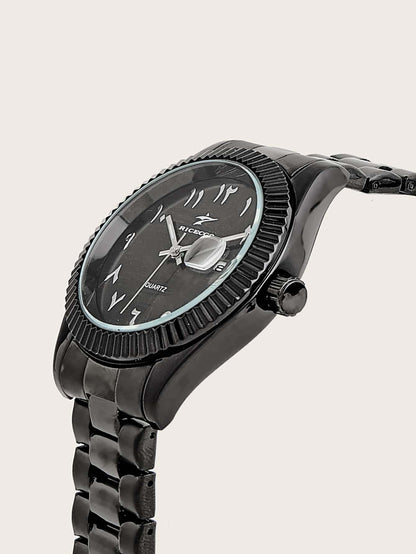 Arabic Onyx Watch - Midnight Black Strap