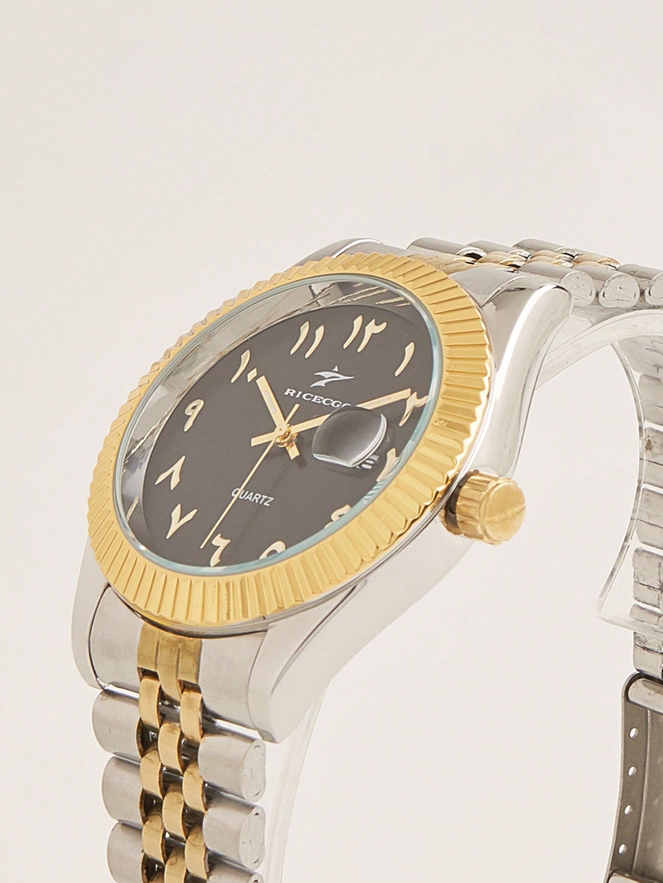 Arabic Elegance Watch - Golden Strap Edition