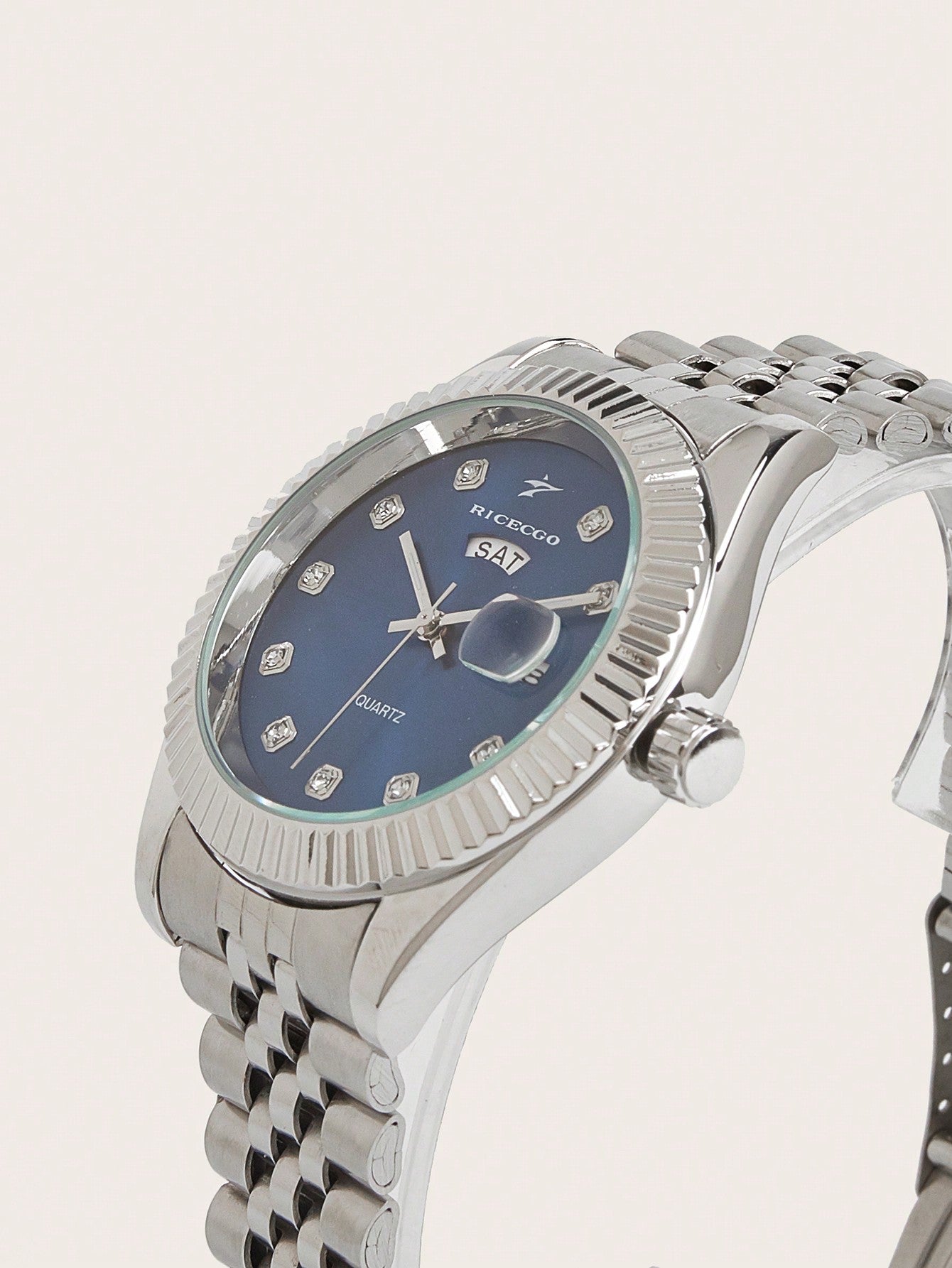 Diamond Date Watch - Azure Gleam