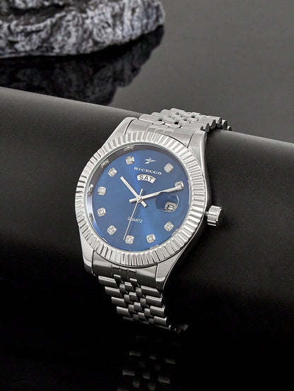 Diamond Date Watch - Azure Gleam