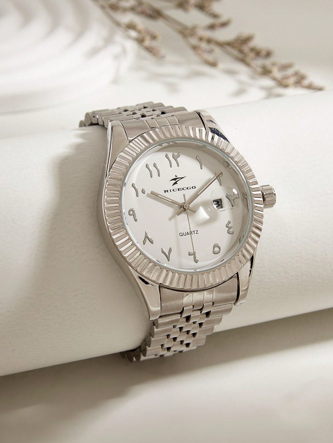 Arabic Pearl Watch - Pure White Dial