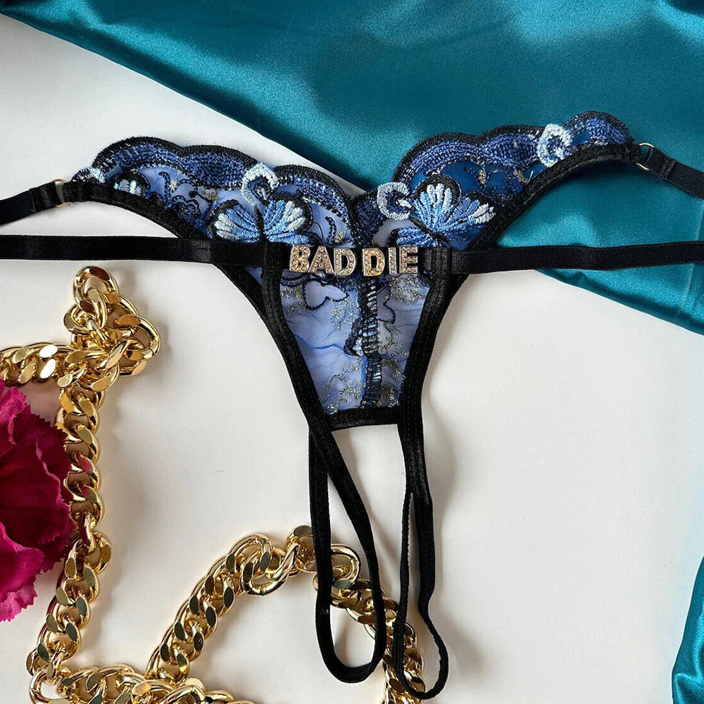 Homoxa™ Blue Butterfly Personalized Thong