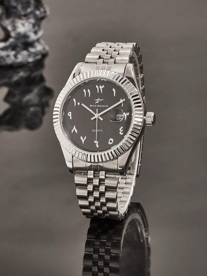 Arabic Noir Watch - Classic Black Dial