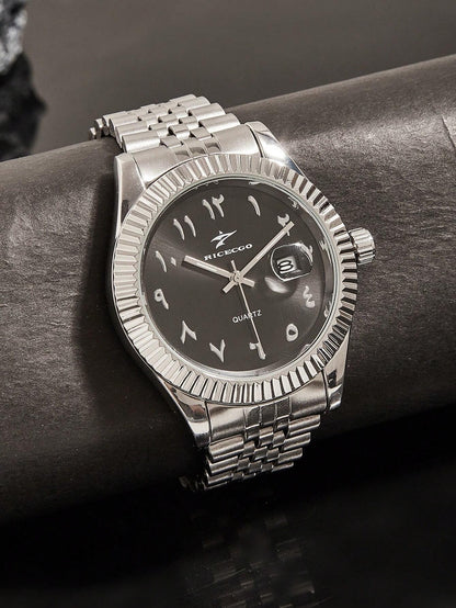 Arabic Noir Watch - Classic Black Dial